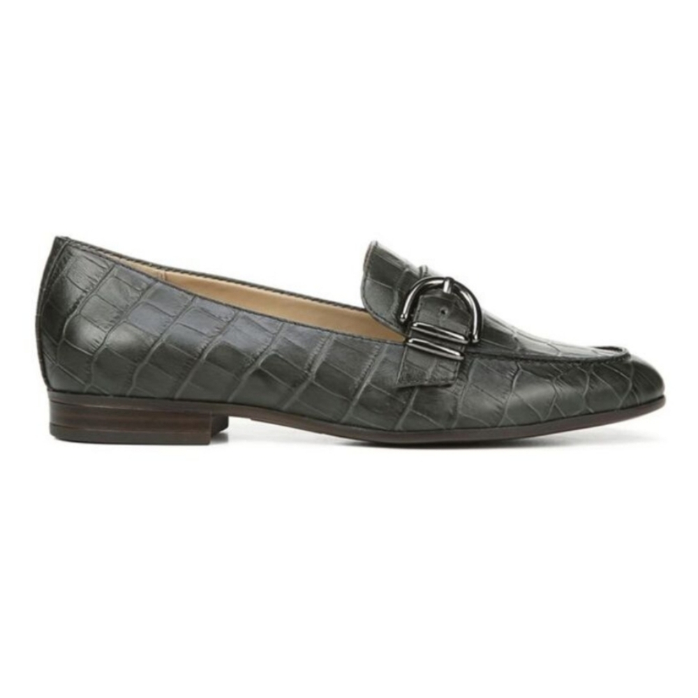 Naturalizer Janie Y2K Office Siren Revival Crocodile Leather Comfort Loafer 8W